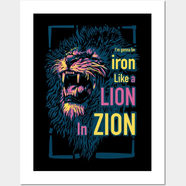 Iron Lion Zion Wall Art by BAJAJU